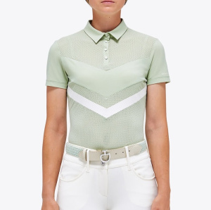 Блузка женская для соревнований Perforated Jersey S/S Zip Competition Polo